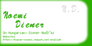 noemi diener business card